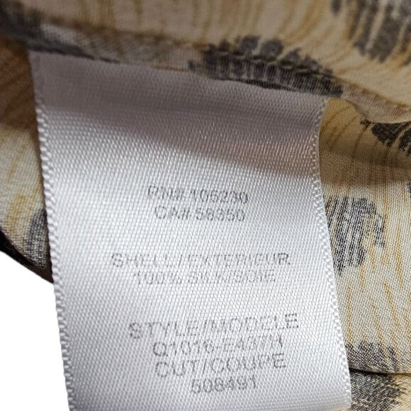 Equipment Womens XS Animal Print Silk Short‎ Sleeve Blouse - Picture 5 of 9